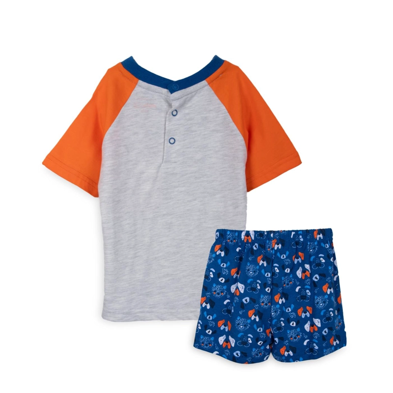 PIJAMA BEBE NIÑO MANGA CORTA NARANJO PILLIN - 2