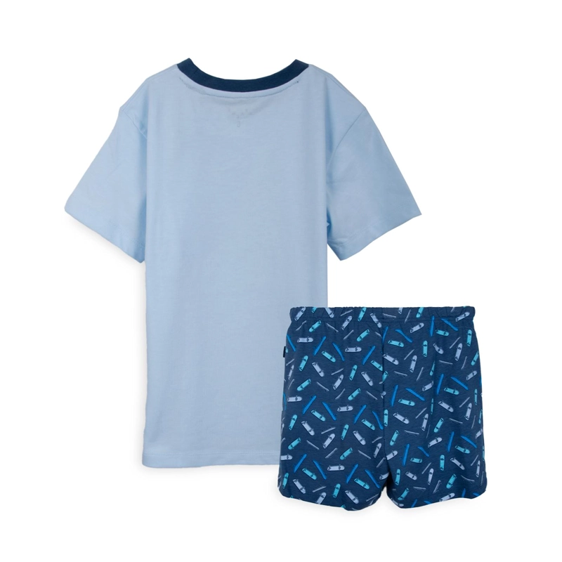 PIJAMA NIÑO MANGA CORTA AZUL PILLIN - 2
