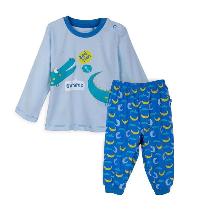 PIJAMA BEBE NIÑO MANGA LARGA CELESTE PILLIN - 1