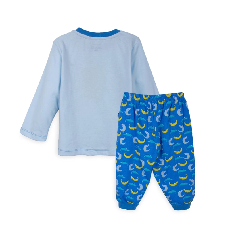 PIJAMA BEBE NIÑO MANGA LARGA CELESTE PILLIN - 2