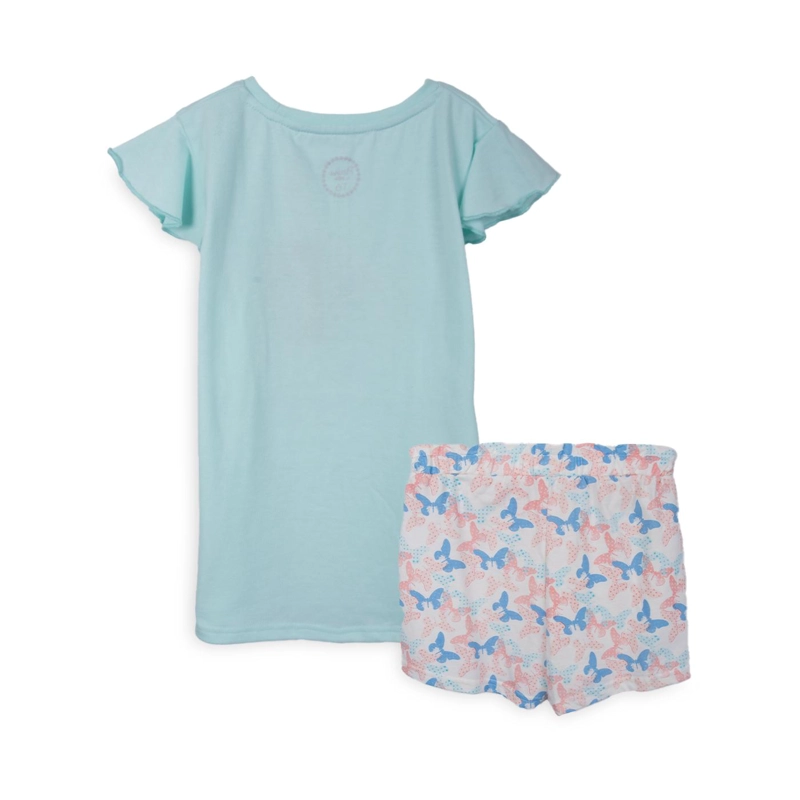 PIJAMA NIÑA MANGA CORTA AQUA PILLIN - 2