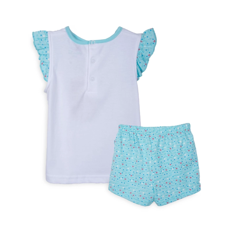 PIJAMA BEBE NIÑA MANGA CORTA MENTA PILLIN - 2