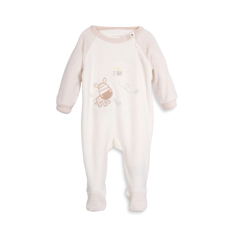 OSITO PLUSH RECIEN NACIDO UNISEX DISEÑO CEBRA ARENA - 1