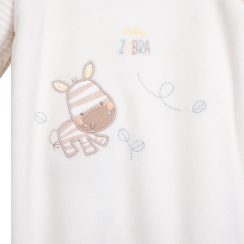 OSITO PLUSH RECIEN NACIDO UNISEX DISEÑO CEBRA ARENA - 4