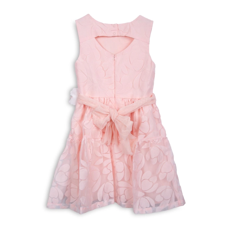 VESTIDO NIÑA TUL DISEÑO FLORAL DAMASCO PILLIN - 2