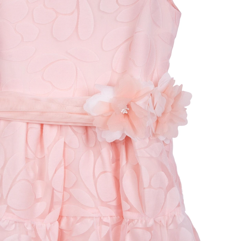 VESTIDO NIÑA TUL DISEÑO FLORAL DAMASCO PILLIN - 3