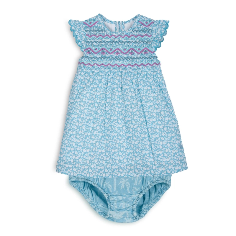 VESTIDO BEBE NIÑA ESTAMPADO FLORAL JACINTO PILLIN - 1