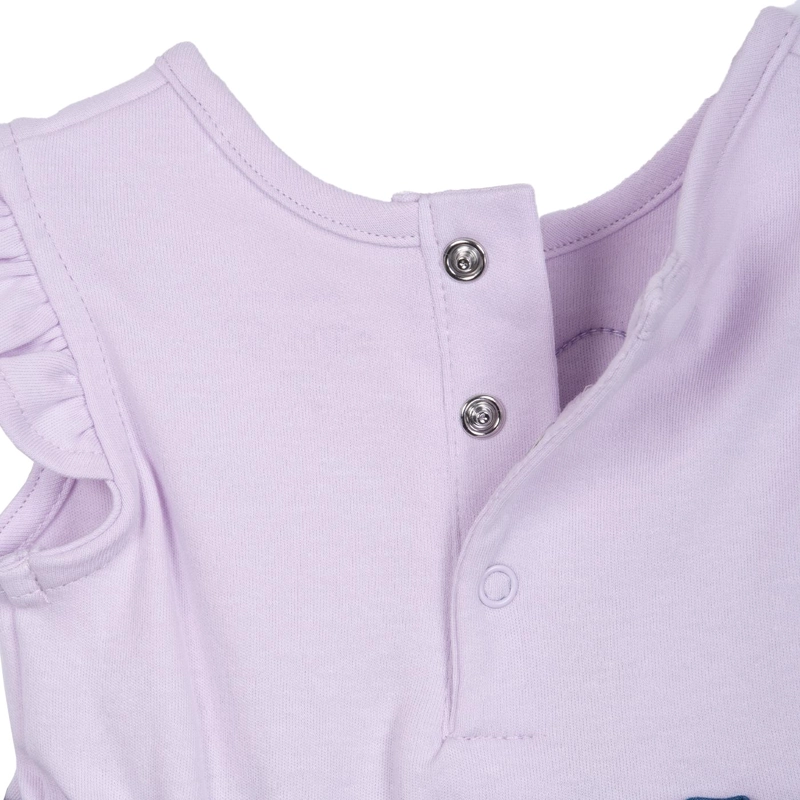 VESTIDO BEBE NIÑA DENIM MARIPOSA CINTURA ELASTICADA CRUDO PILLIN - 4