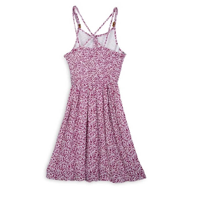 VESTIDO NIÑA SIN MANGAS ESTAMPADO TROPICAL CEREZA PILLIN - 2
