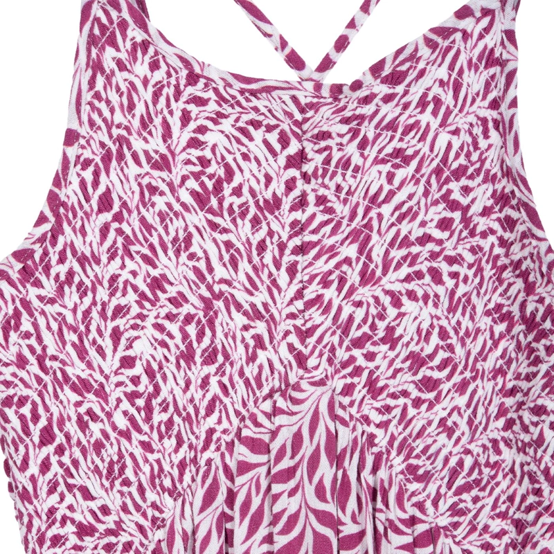 VESTIDO NIÑA SIN MANGAS ESTAMPADO TROPICAL CEREZA PILLIN - 3