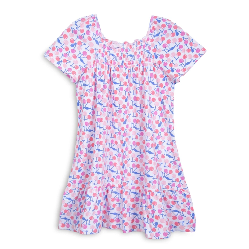 VESTIDO NIÑA ELASTICADO ESTAMPADO CORAL PILLIN - 2