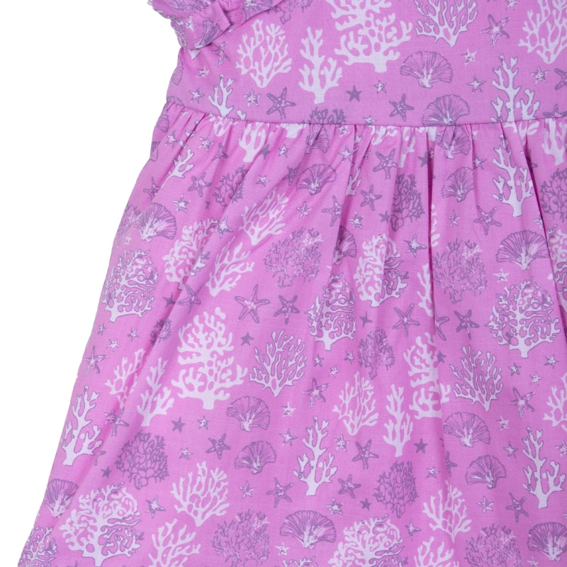 VESTIDO BEBE NIÑA CON CINTILLO ESTAMPADO ROSADO PILLIN - 3