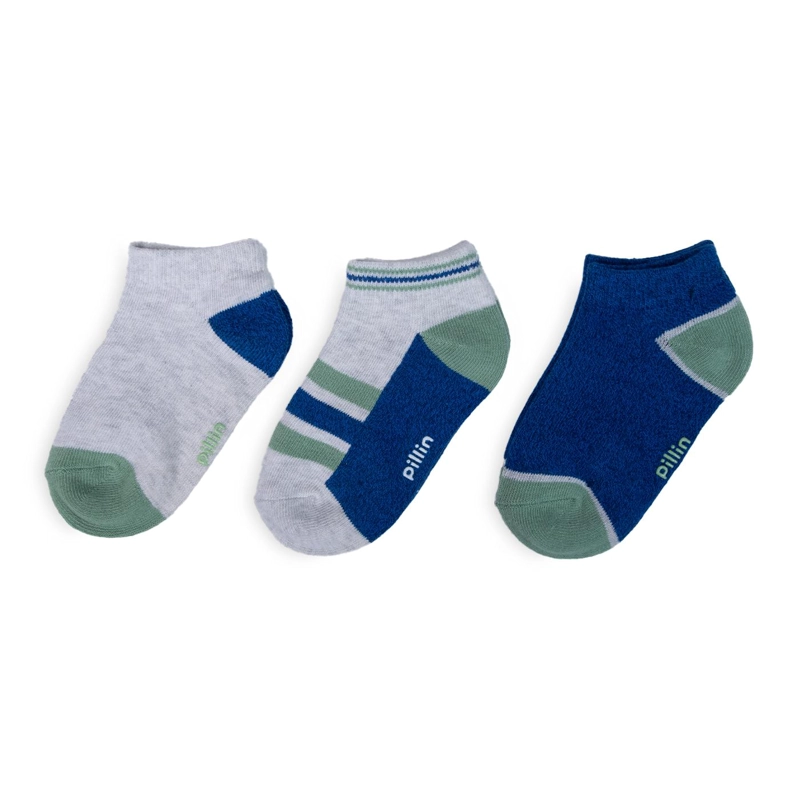 PACK DE 3 CALCETINES BEBE NIÑO ALGODON SURTIDO PILLIN - 1