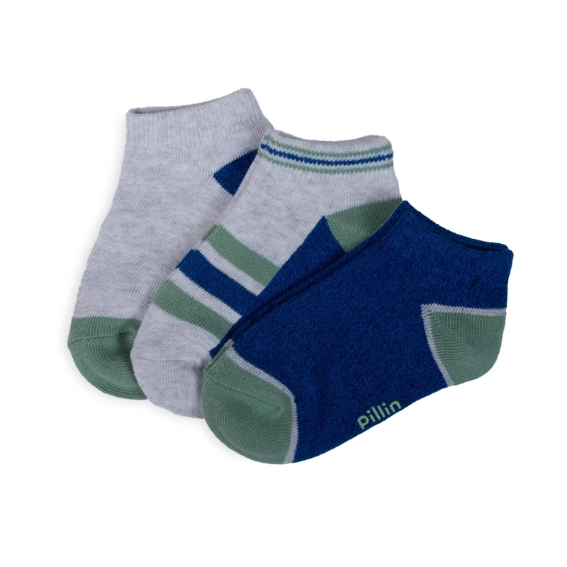 PACK DE 3 CALCETINES BEBE NIÑO ALGODON SURTIDO PILLIN - 2