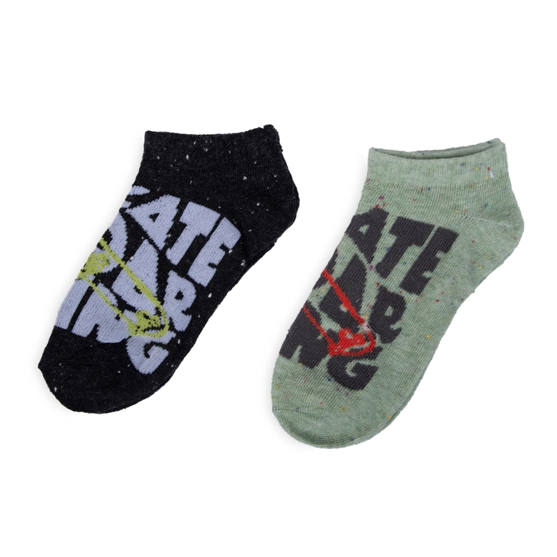 PACK DE 2 CALCETINES NIÑO ALGODON DISEÑO SKATE SURTIDO PILLIN - 1