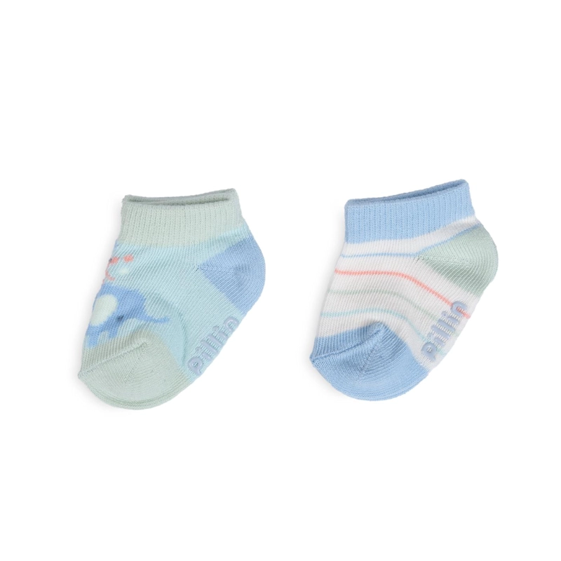 PACK DE 2 CALCETINES RECIEN NACIDO NIÑO ALGODON SURTIDO PILLIN - 1