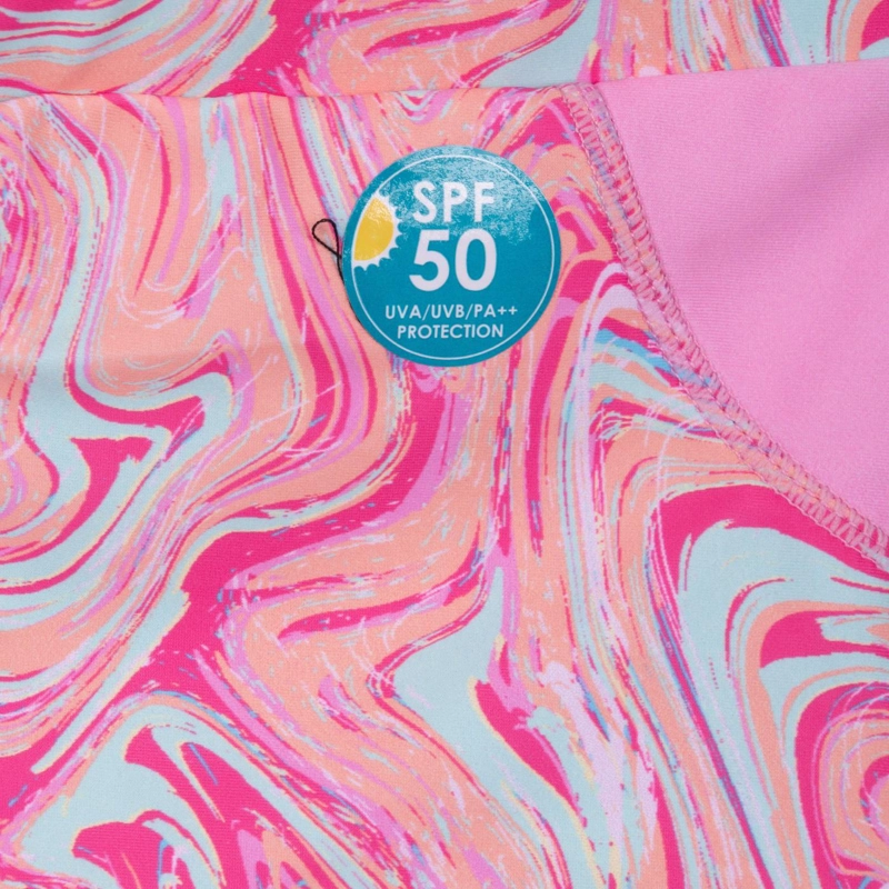 SHORT DE BAÑO NIÑA ESTAMPADO ROSADO PILLIN - 3