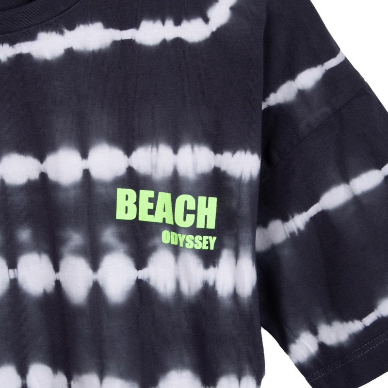 POLERA NIÑO MANGA CORTA TIE-DYE NEGRO PILLIN - 3