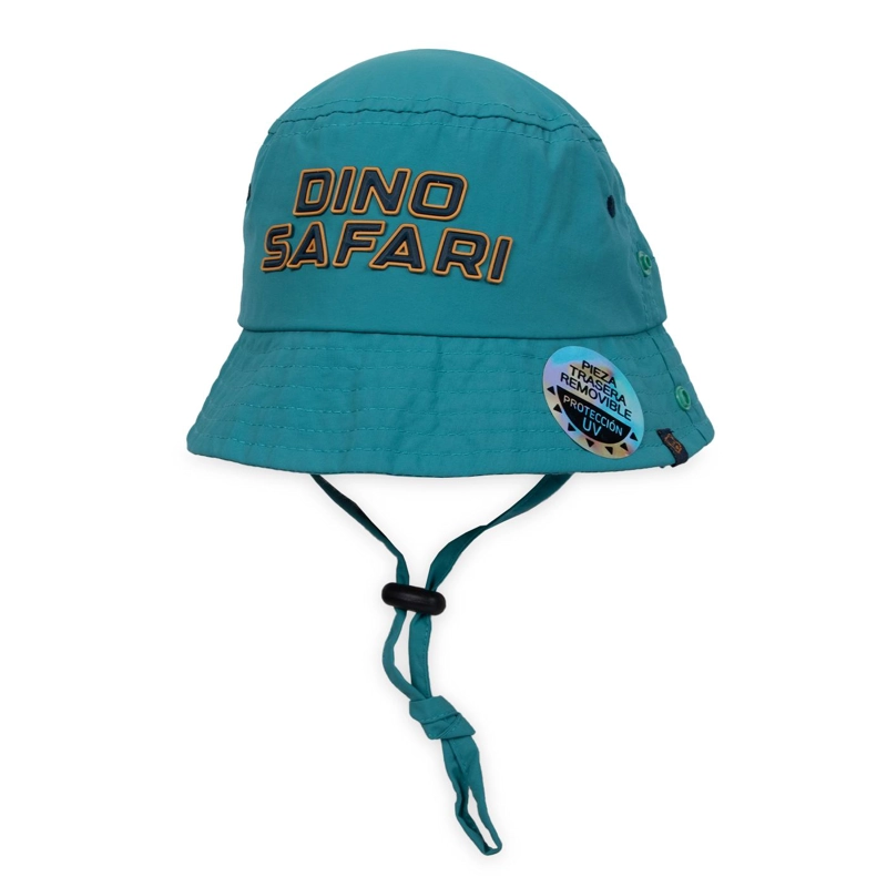 GORRO BEBE NIÑO FILTRO UV DINOSAURIOS PETROLEO PILLIN - 1
