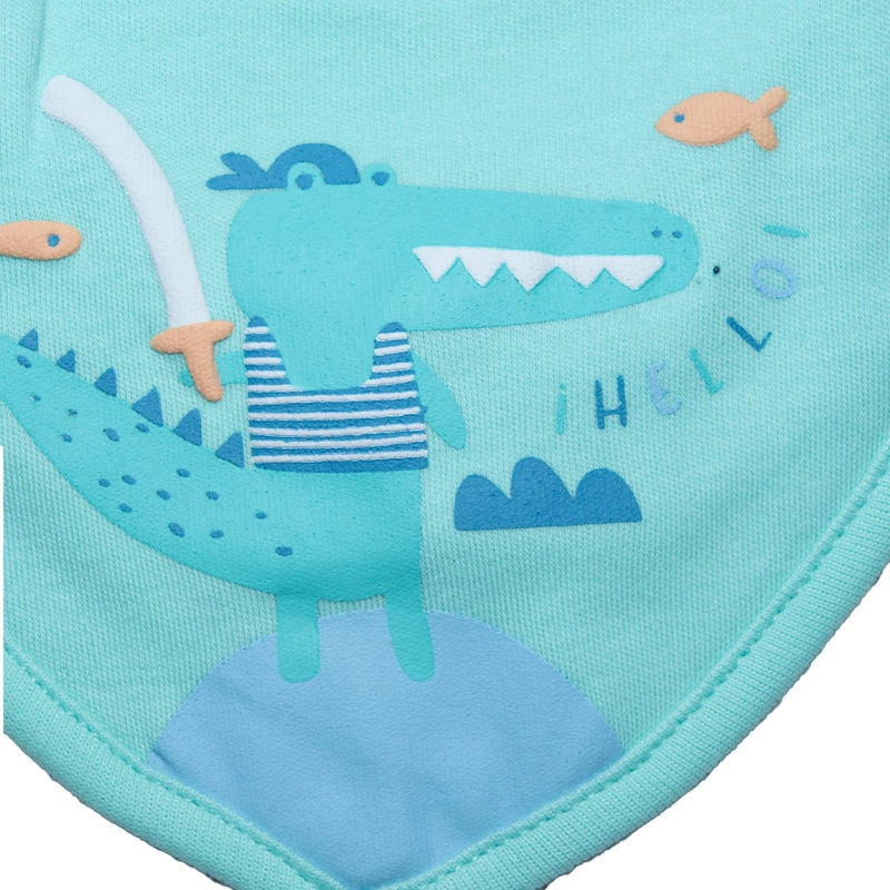 PACK 2 BABEROS RECIE N NACIDO NIÑO ESTAMPADO ANIMALES SURTIDO PILLIN - 3
