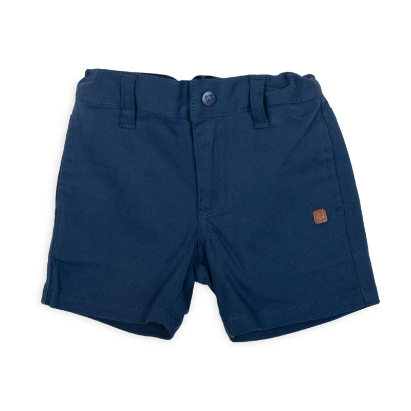 BERMUDA BEBE NIÑO CINTURA AUTOAJUSTABLE AZUL PILLIN - 1