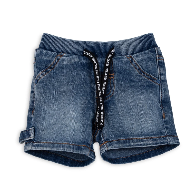 BERMUDA BEBE NIÑO CINTURA AJUSTABLE DENIM PILLIN - 1
