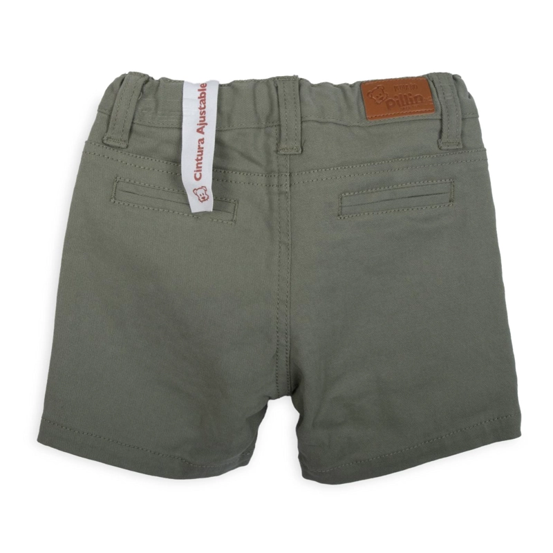 BERMUDA BEBE NIÑO CINTURA AUTOAJUSTABLE VERDE PILLIN - 2