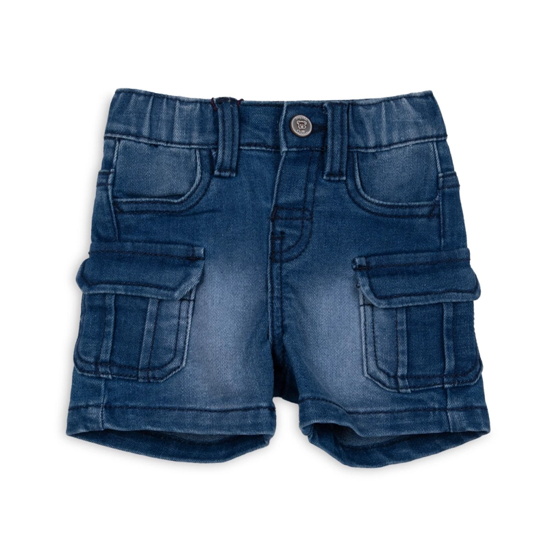 BERMUDA BEBE NIÑO CARGO DENIM PILLIN - 1
