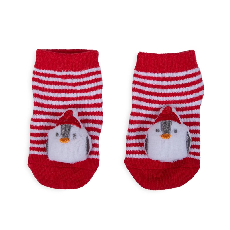 SET NAVIDAD RECIEN NACIDO UNISEX PASCUERO ROJO PILLIN - 3
