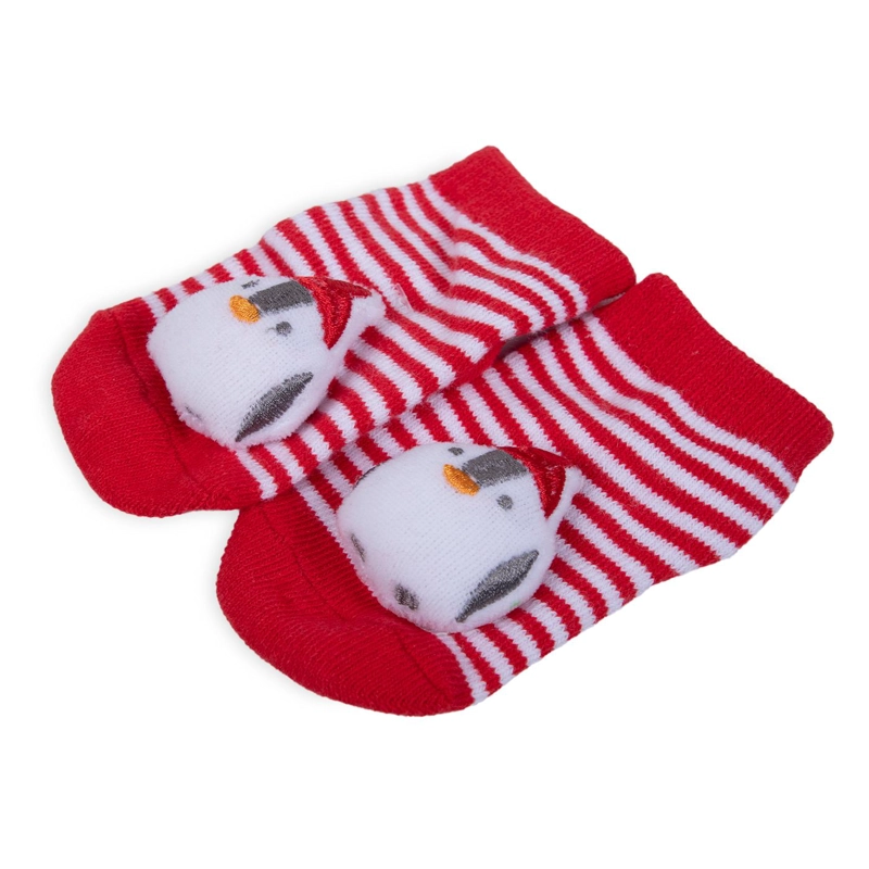 SET NAVIDAD RECIEN NACIDO UNISEX PASCUERO ROJO PILLIN - 4