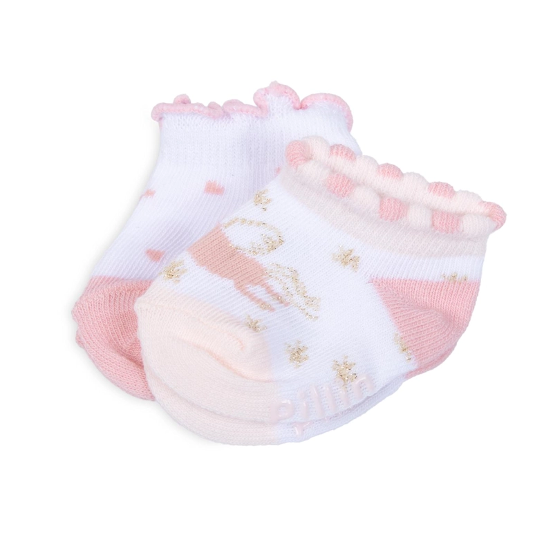 PACK DE 2 CALCETINES RECIEN NACIDO NIÑA UNICORNIO SURTIDO PILLIN - 2
