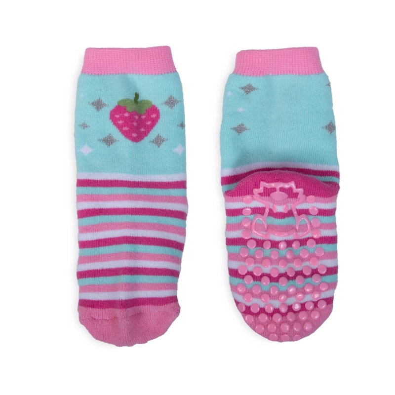 CALCETIN BEBE NIÑA ANTIDESLIZANTE DISEÑO FRUTILLA SURTIDO PILLIN - 3