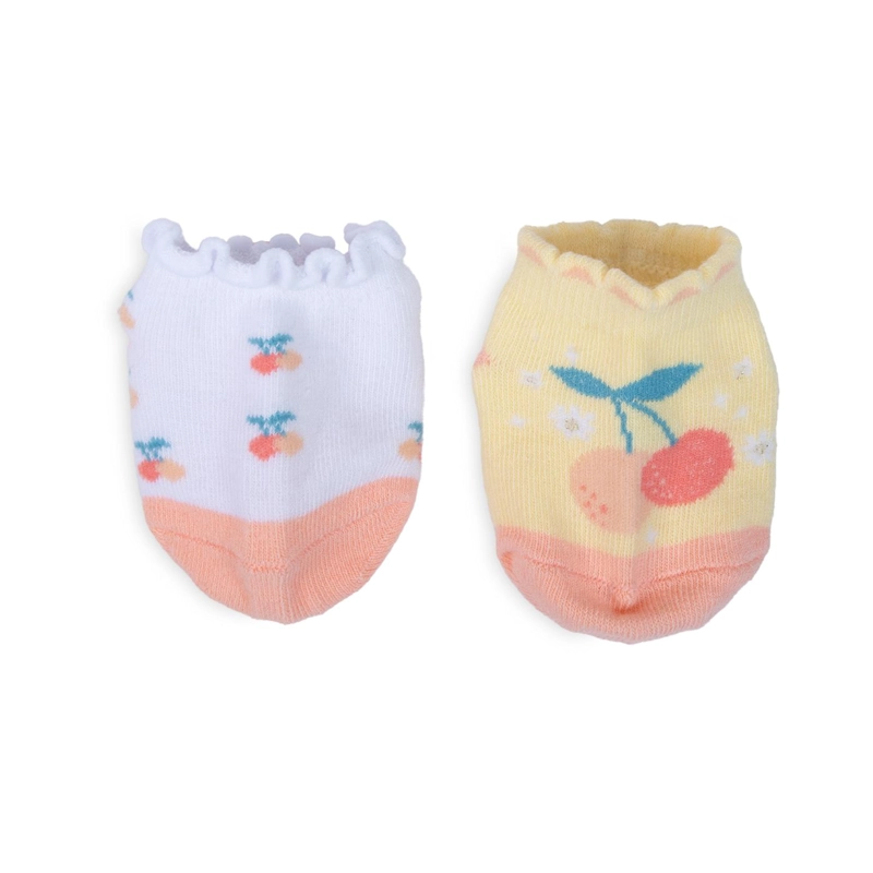PACK DE 2 CALCETINES BEBE NIÑA ALGODON CEREZAS SURTIDO PILLIN - 3