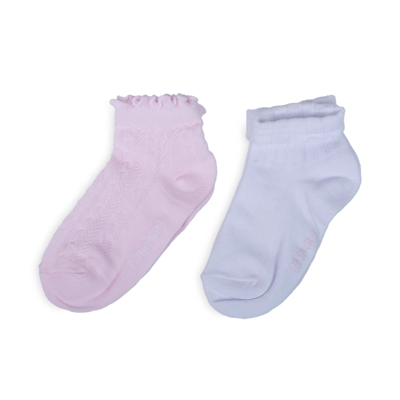 PACK DE 2 CALCETINES NIÑA ALGODON LISOS SURTIDO PILLIN - 1