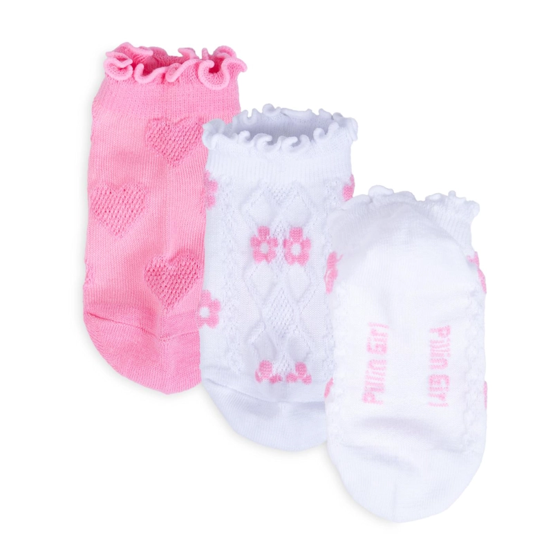 PACK DE 3 CALCETINES NIÑA ALGODON FLORES SURTIDO PILLIN - 3