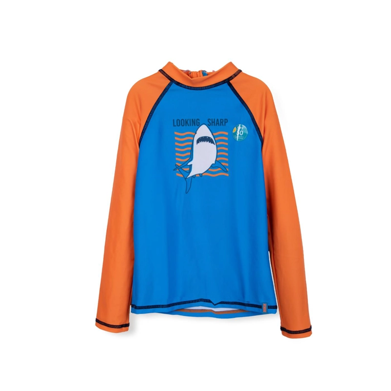 POLERA UV NIÑO MANGA LARGA PROTECCION UV NARANJO PILLIN - 1