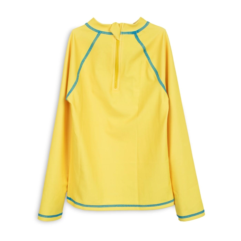 POLERA DE BAÑO NIÑO MANGA LARGA PROTECCION UV AMARILLO PILLIN - 2