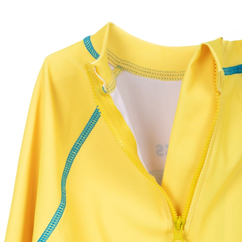 POLERA DE BAÑO NIÑO MANGA LARGA PROTECCION UV AMARILLO PILLIN - 4