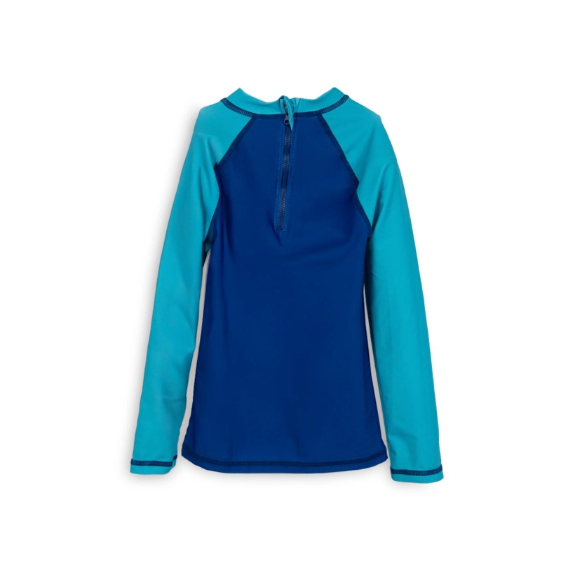 POLERA DE BAÑO NIÑO MANGA LARGA PROTECCION UV AZUL PILLIN - 2