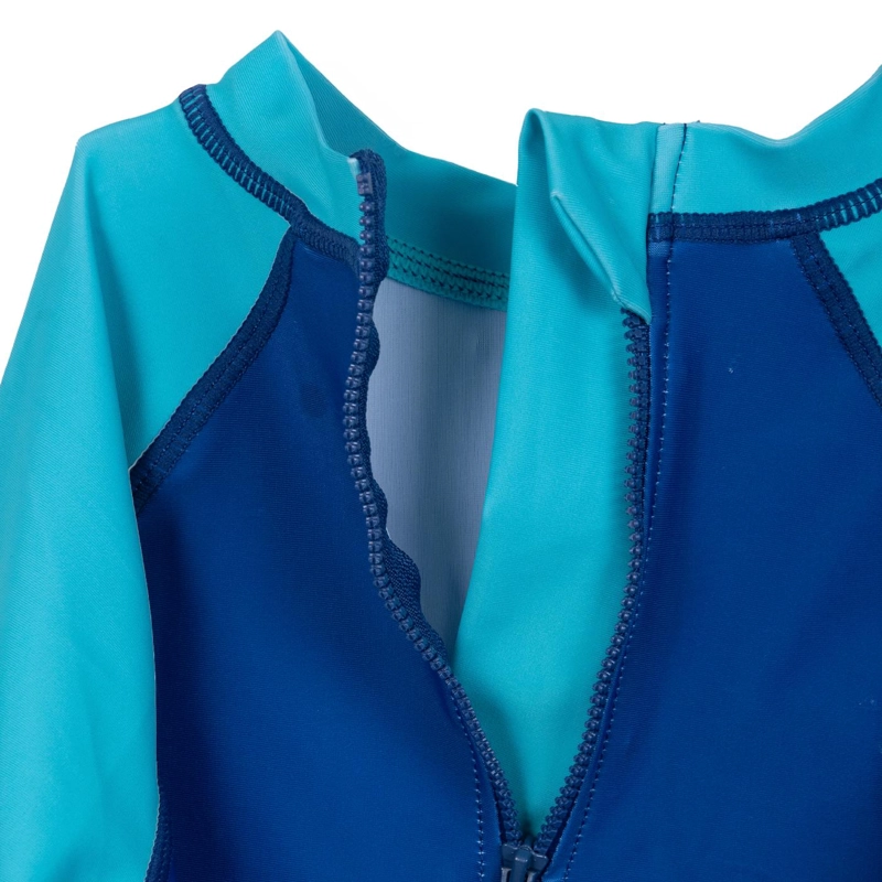 POLERA DE BAÑO NIÑO MANGA LARGA PROTECCION UV AZUL PILLIN - 4