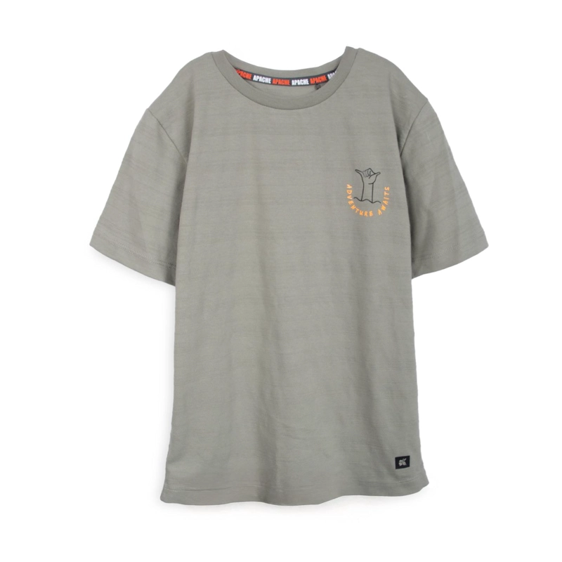POLERA NIÑO MANGA CORTA RAYAS SAFARI PILLIN - 1