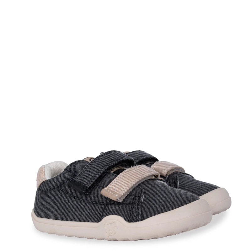 ZAPATILLA BEBE NIÑO ERGO DE LONA NEGRO PILLIN - 1