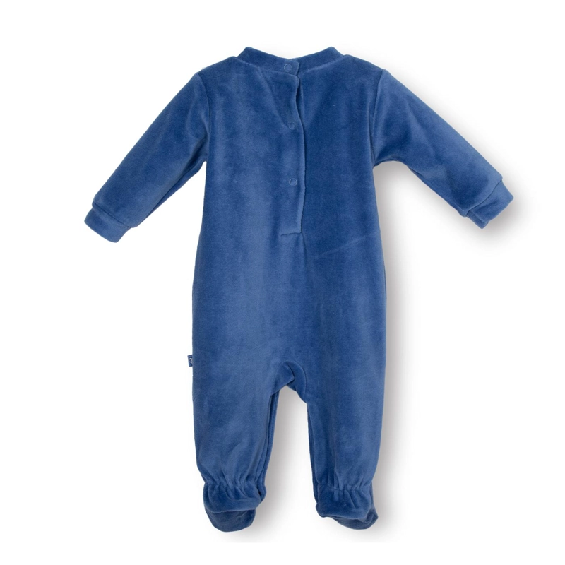 OSITO PLUSH RECIEN NACIDO NIÑO CON BABERO PERRITO AZUL PILLIN - 3