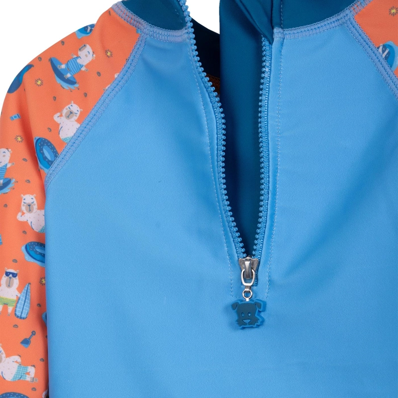 TRAJE DE BAÑO BEBE NIÑO 2 PIEZAS PROTECCION UV  NARANJO PILLIN - 4