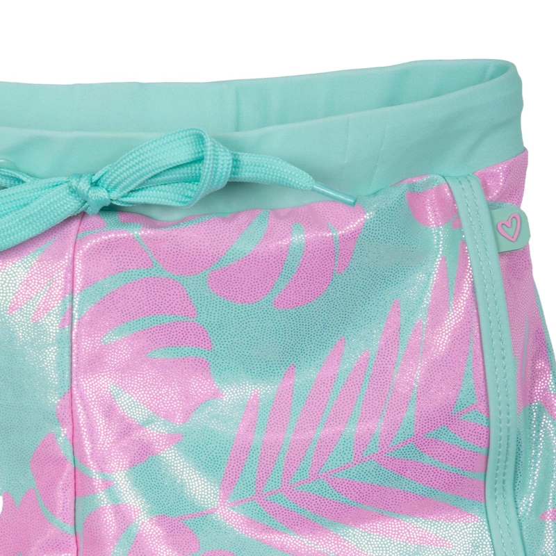 TRAJE DE BAÑO NIÑA 2 PIEZAS ESTAMPADO FLUOR VERDE PILLIN - 4