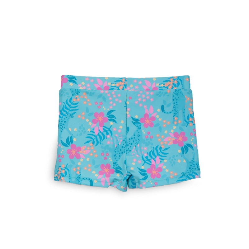 SHORT DE BAÑO NIÑA ESTAMPADO TURQUESA PILLIN - 2