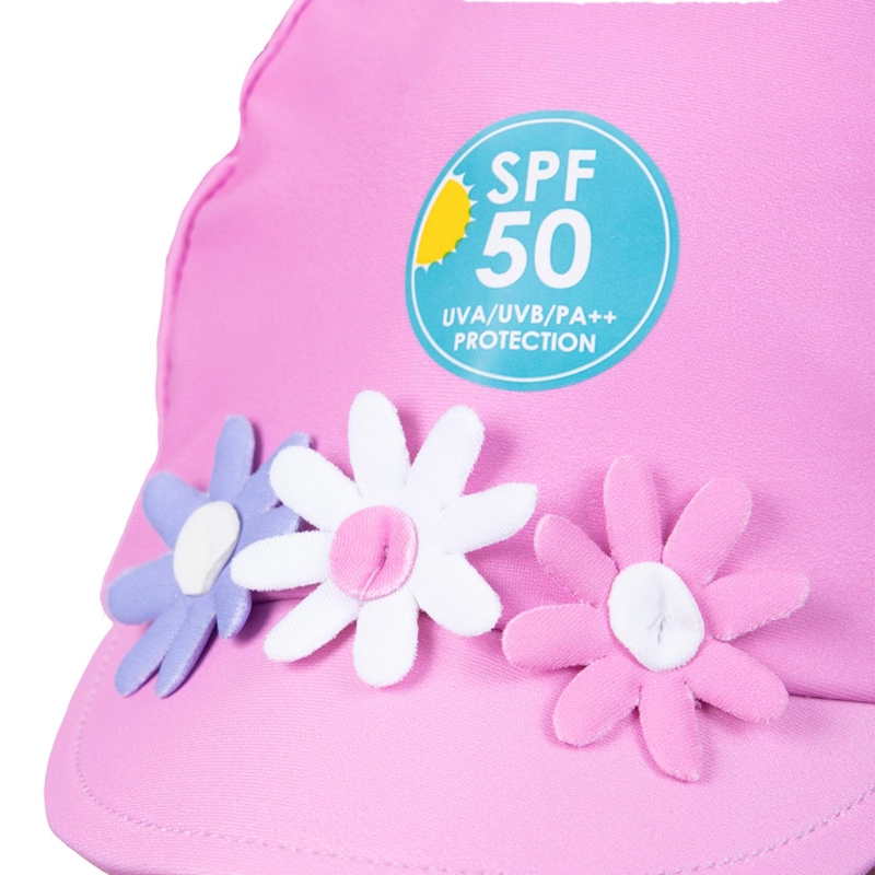 SET TRAJE DE BAÑO Y GORRO BEBE NIÑA PROTECCION UV LAVANDA PILLIN - 5