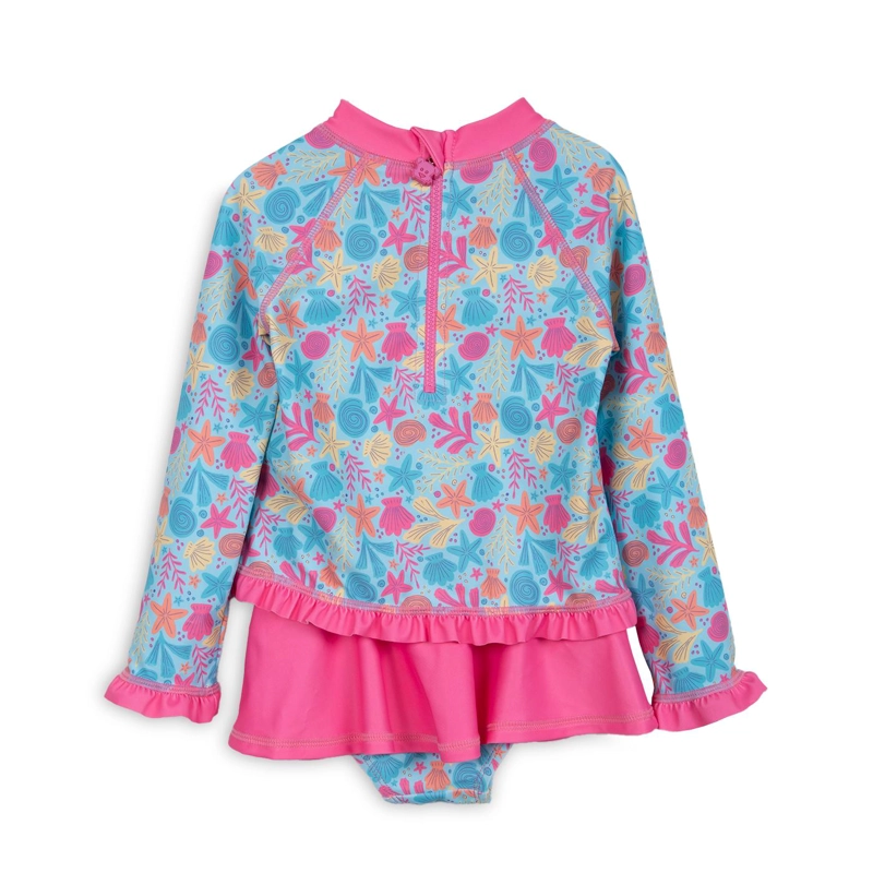 TRAJE DE BAÑO BEBE NIÑA 2 PIEZAS PROTECCION UV FUCSIA PILLIN - 2