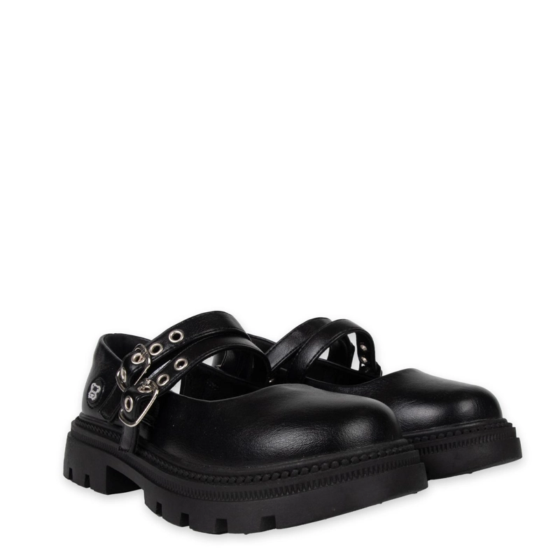 BALLERINA NIÑA CON VELCRO AJUSTABLE NEGRO PILLIN - 1