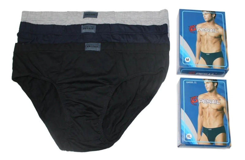 12 SLIP CALZONCILLOS DE ALGODÓN PARA HOMBRE - 1
